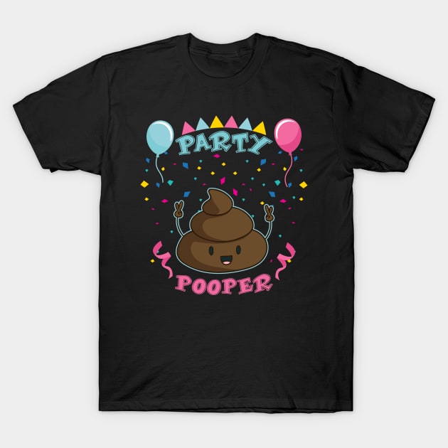 Party Pooper T-Shirt by jslbdesigns